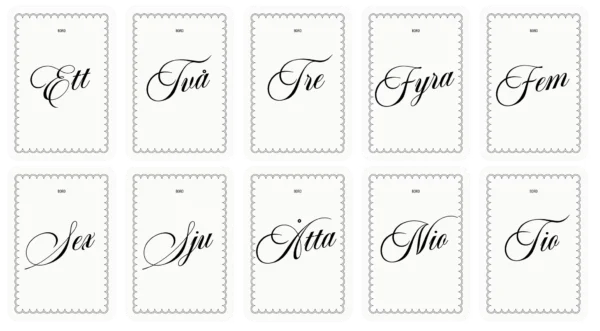 Bordsnummer till bröllop från LettersForYou
