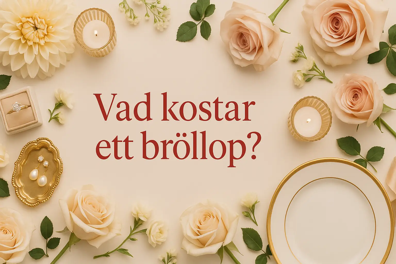 Vad kostar ett bröllop 2025? Komplett guide med prisexempel & tips 1 Vad kostar ett bröllop?