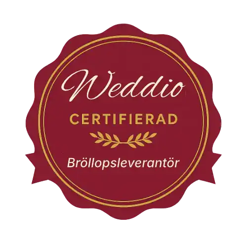 Weddio certifikat för alla Weddio leverantörer